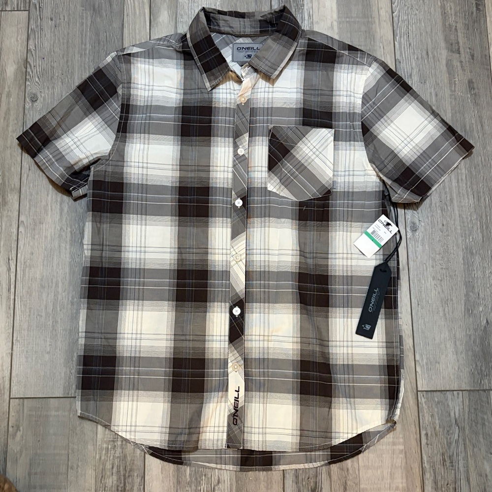 O'Neill Men's Checkered Short Sleeve Shirt